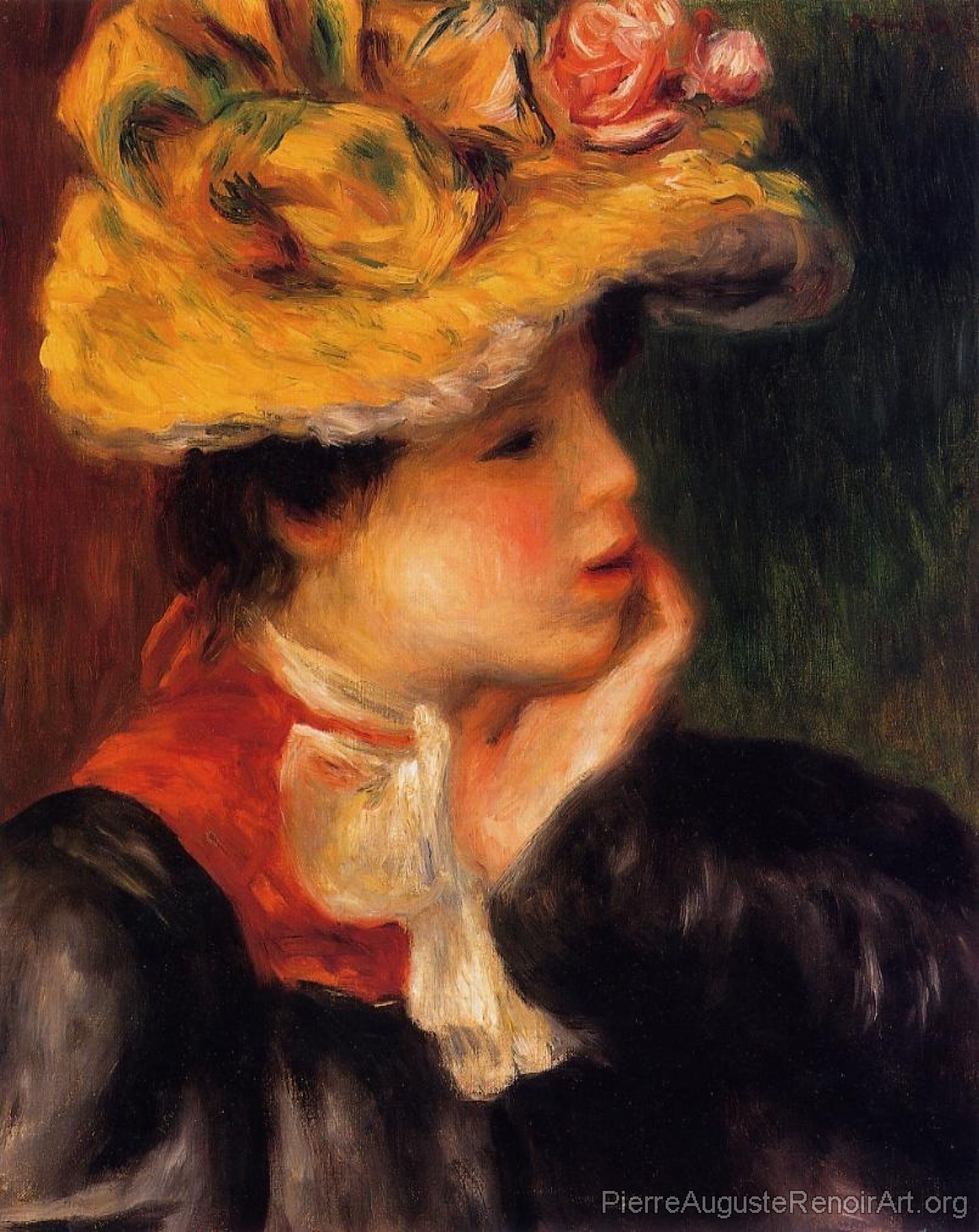 Head of a Young Woman, Yellow Hat